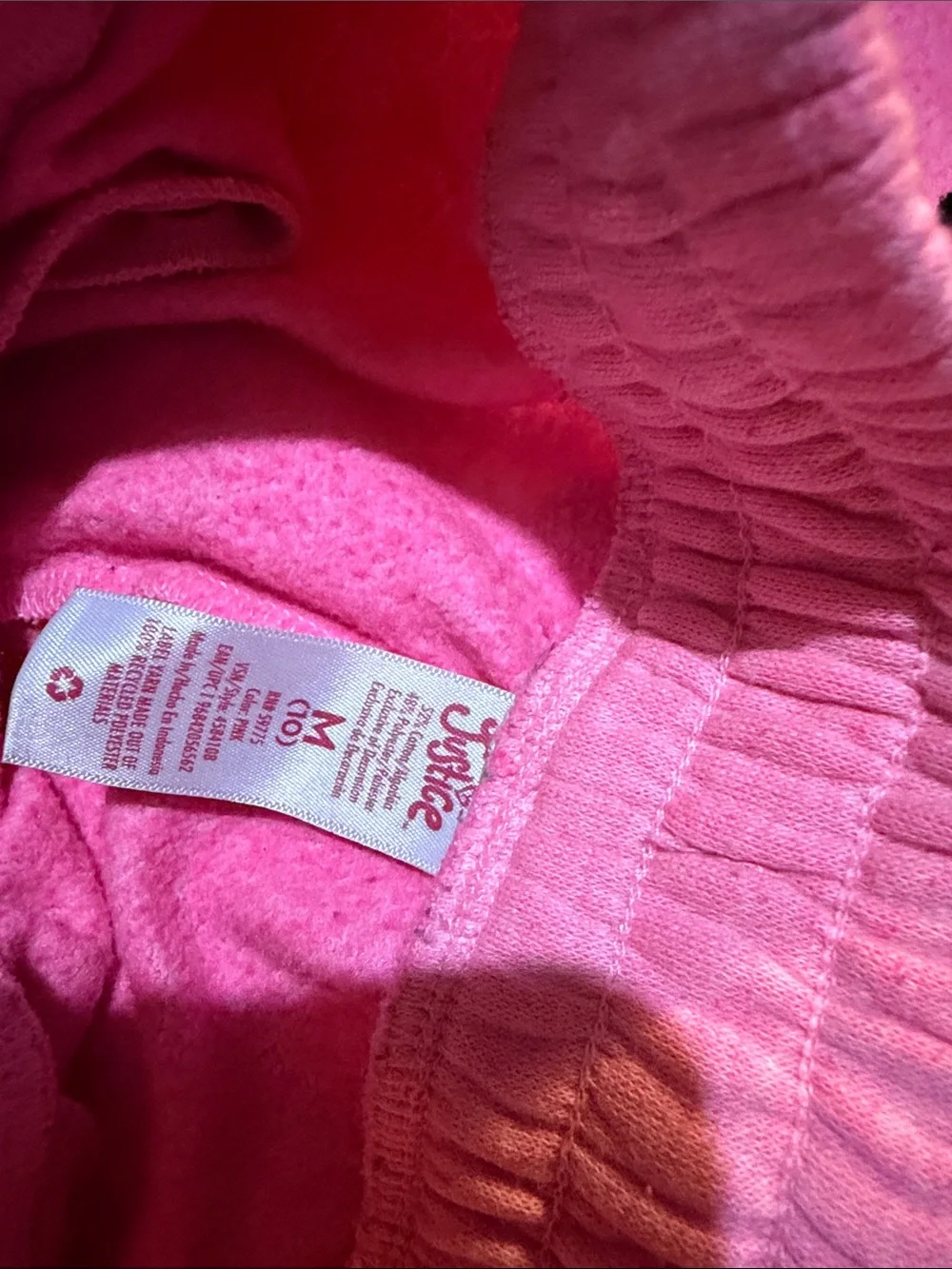 Justice Pink Logo Hoodie & Pants Set w/ Rainbow Stripe
